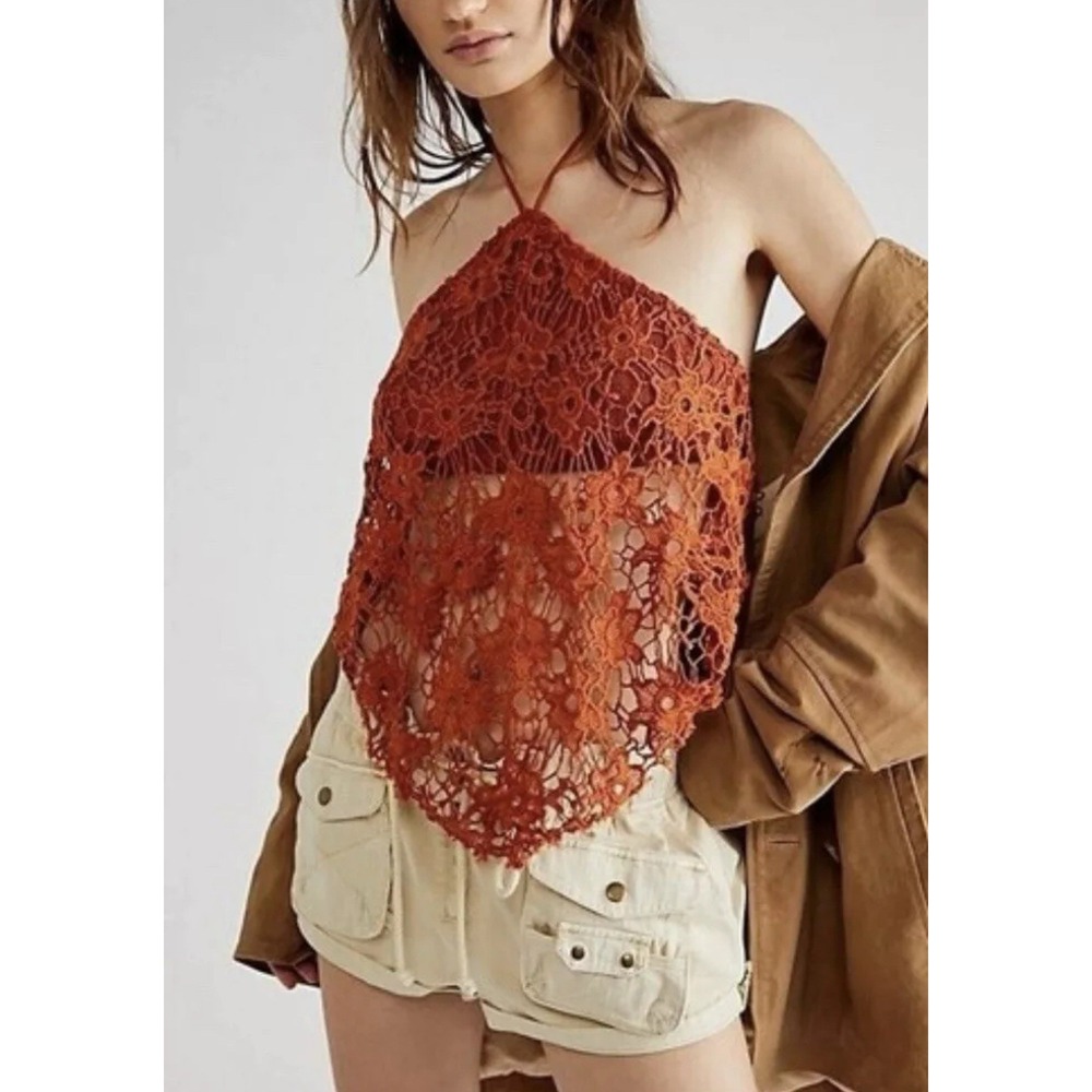 Free People Seychelle‎ Lace Top Size XS NWT $98